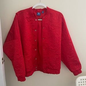 Adidas Originals Tracktop Floral Bomber / Letterman / Varsity Jacket